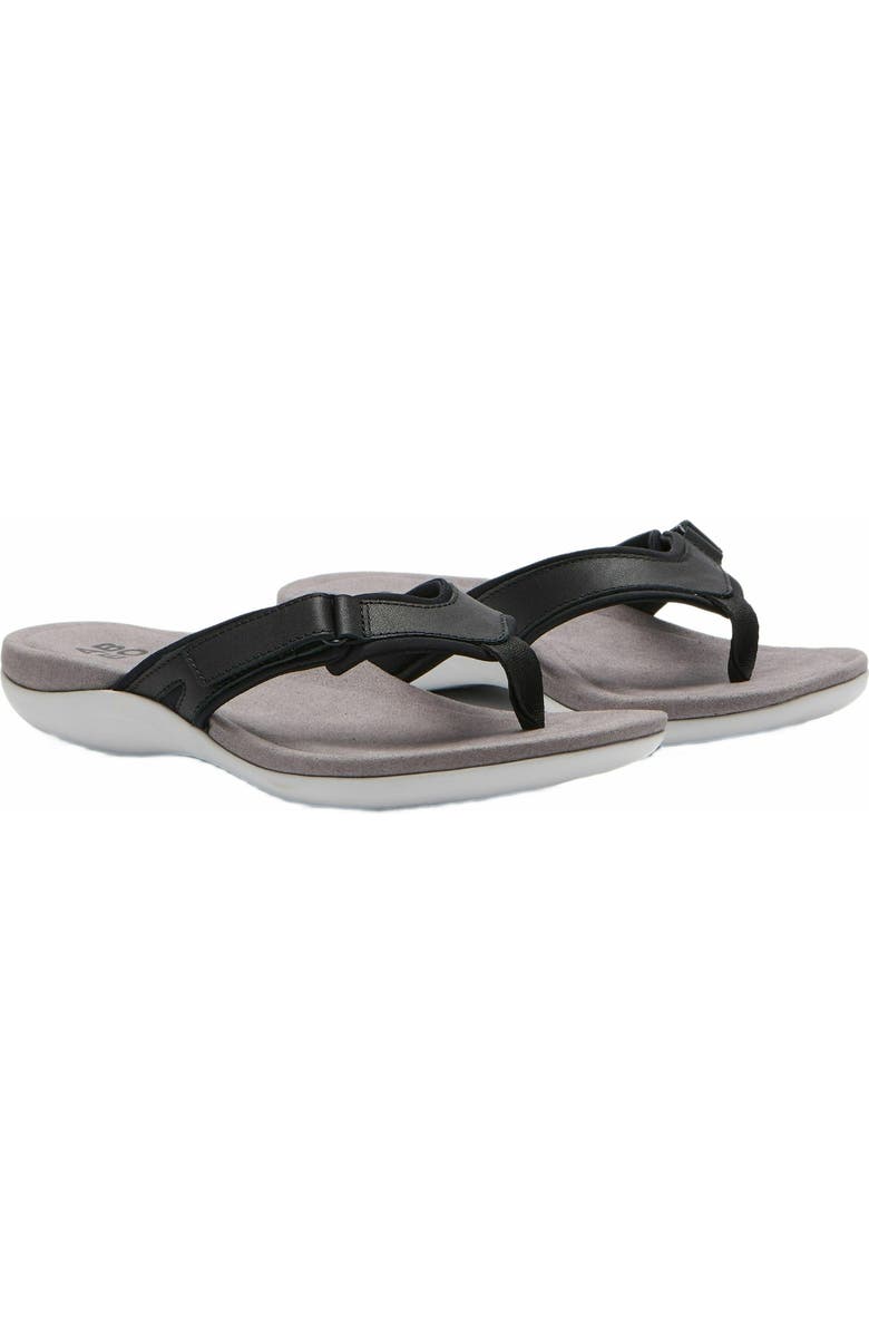 ABEO Oasis Sport Flip Flop, Alternate, color, Black - Regular