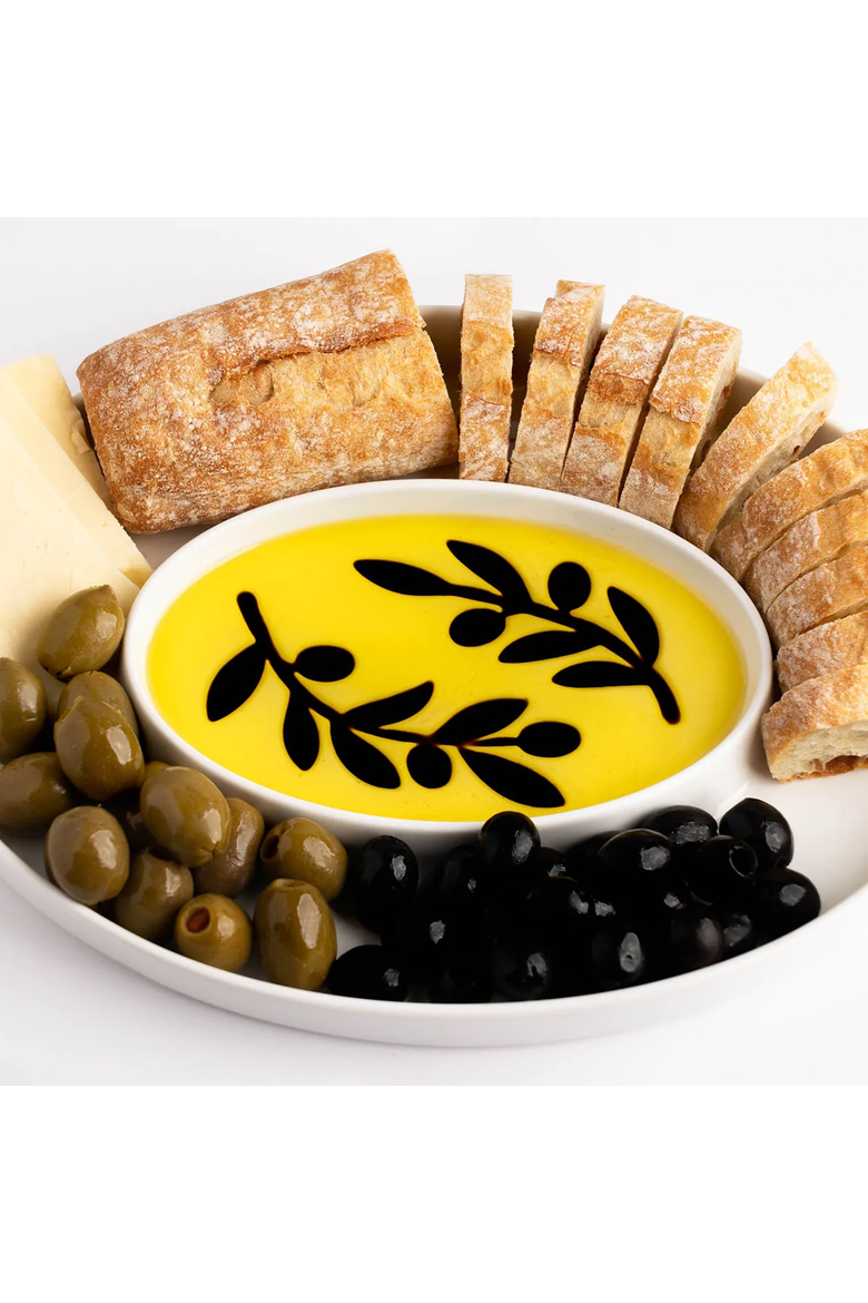 Olive Oil & Vinegar Dipping Tray, Alternate, color, White