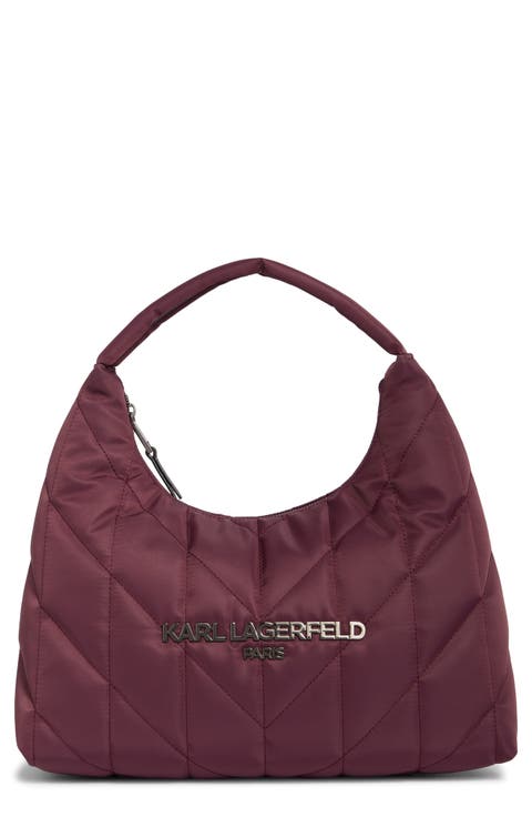 Voyage Quilted Nylon Hobo Bag