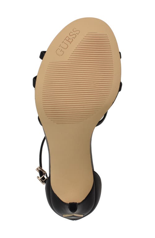 Guess Spring Ankle Strap Sandal In Black