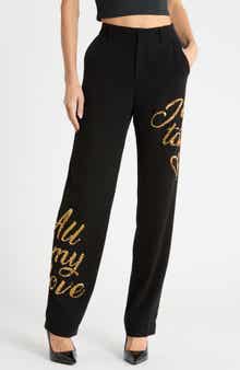 Love Letter Sequin High Waist Wide Leg Pants