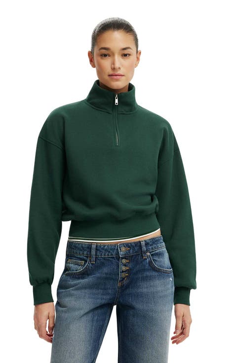 Women's Quarter Zip Sweatshirt