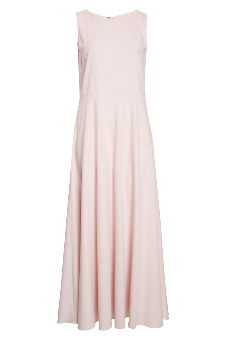 Sleeveless Tropical Wool Blend Midi Dress, Alternate, color, CHERRY BLOSSOM