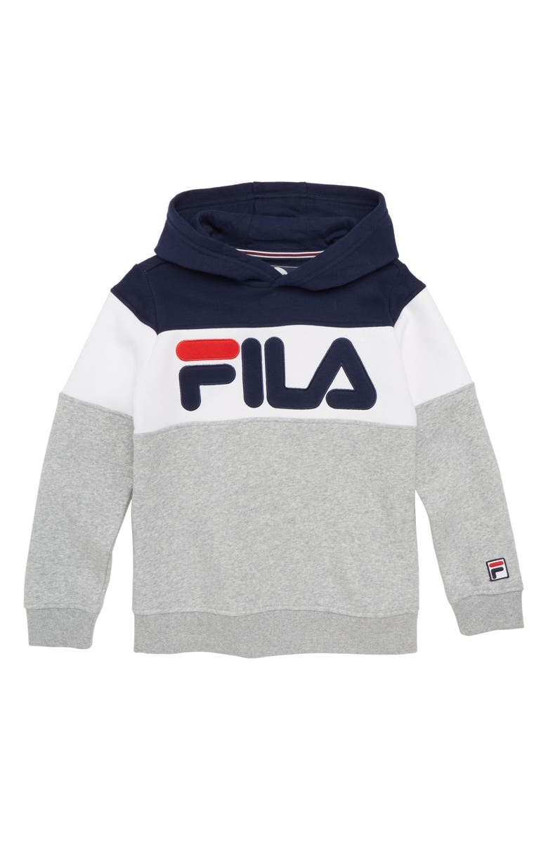 FILA Colorblock Logo Hoodie, Main, color,