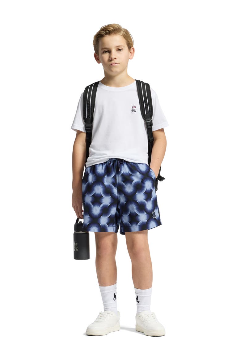 Kids' Paros Swim Trunks, Alternate, color, EVENING BLUE