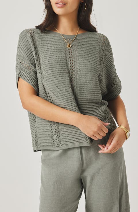 Everest Pointelle Stitch Sweater