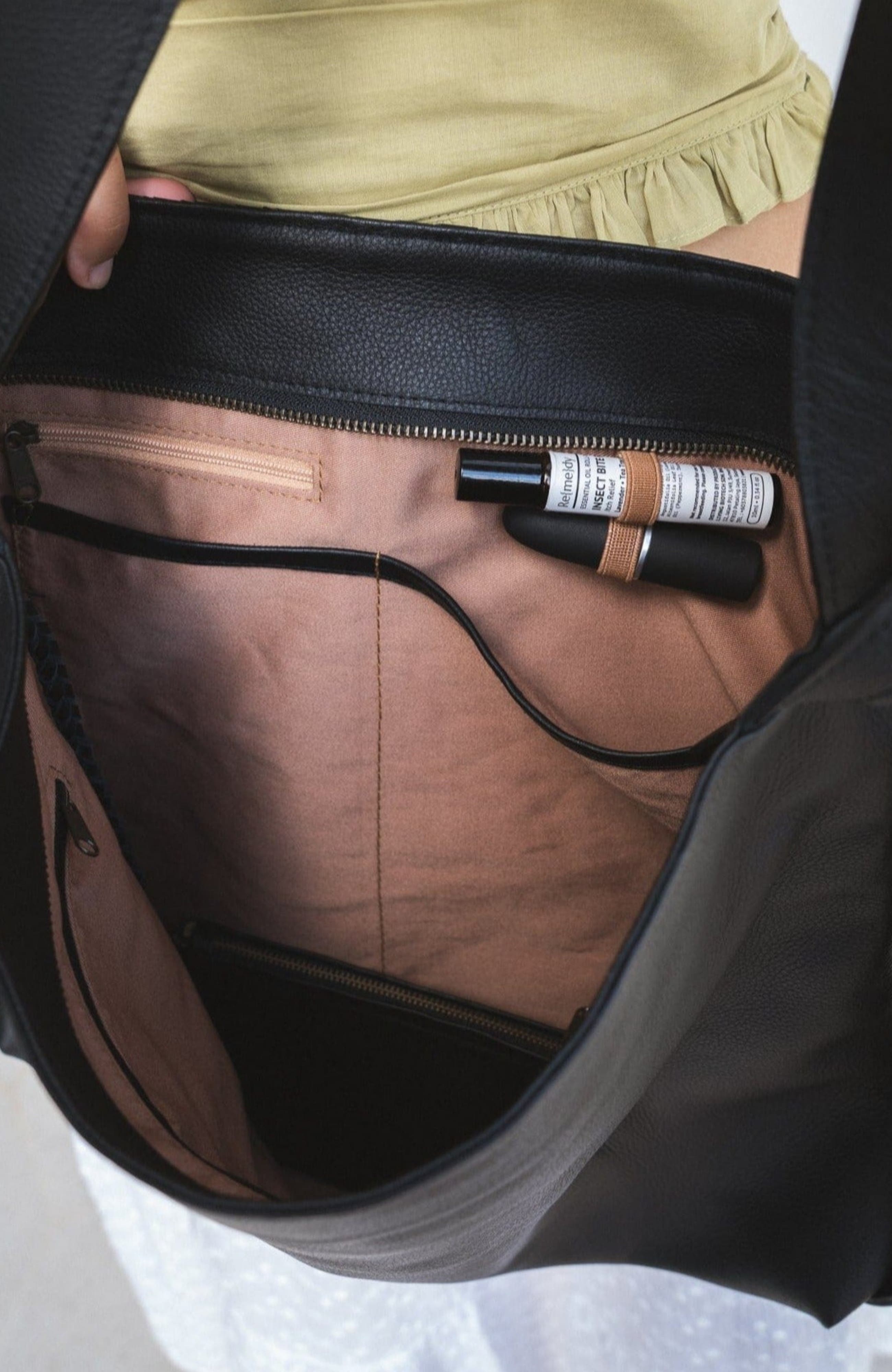 Mandrn Woven Convertible Leather Tote to Backpack, Alternate, color, Black