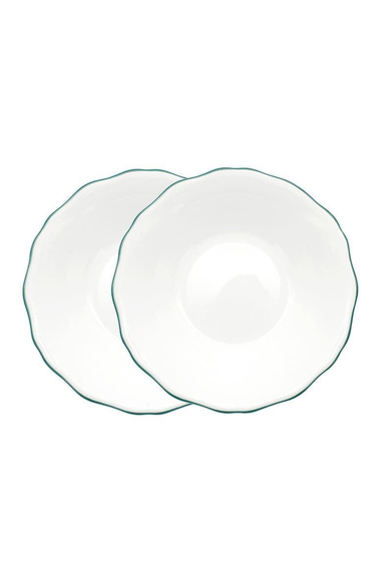 Twig New York Amelie Set of 2 Soup & Pasta Bowl, Main, color, Forest Green