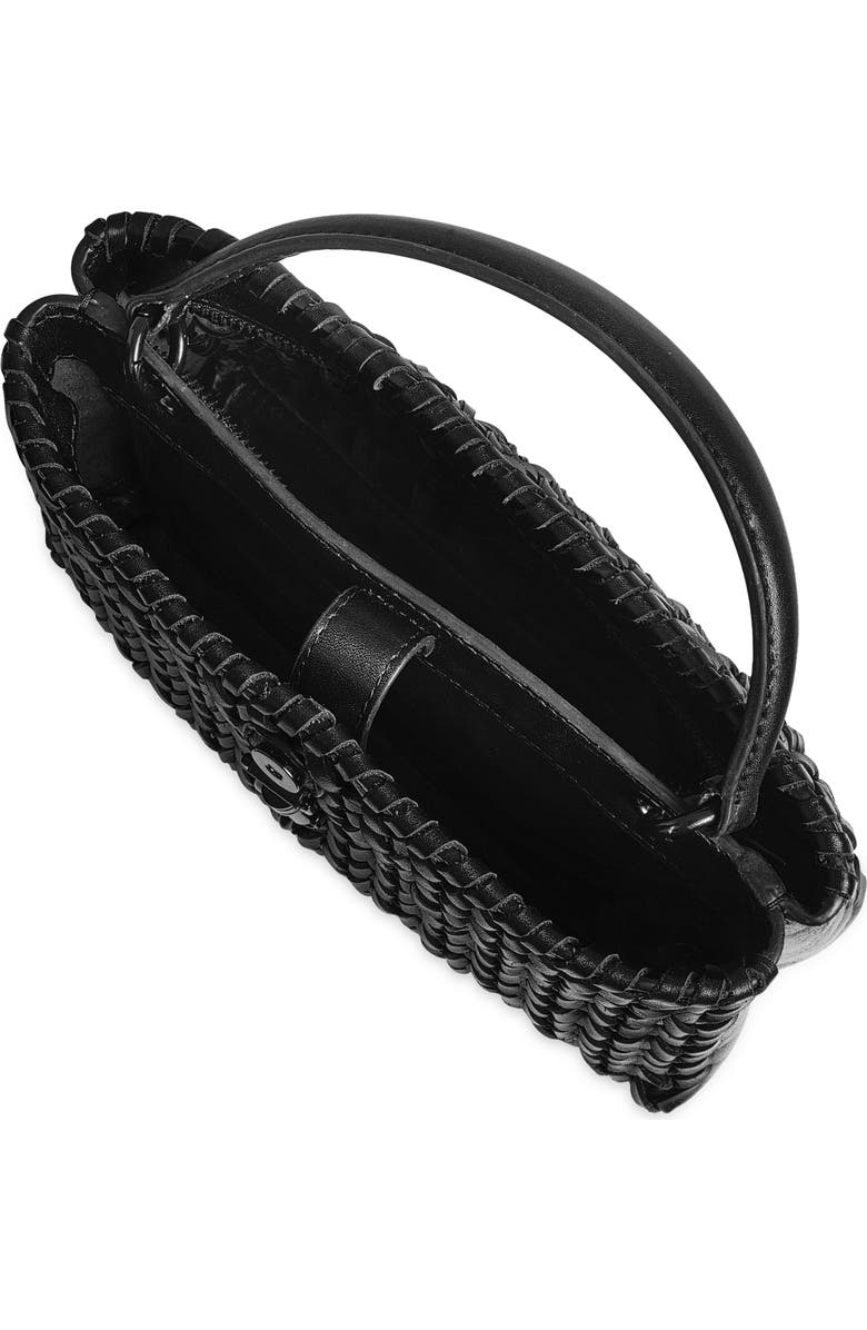 Rebecca Minkoff Megan Woven Leather Top Handle Bag, Alternate, color,