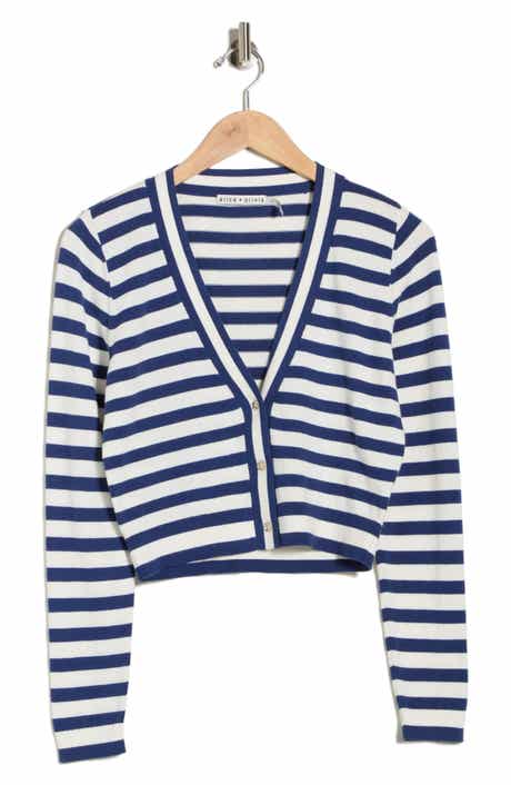 Alice + Olivia Grace Shrunken Cardigan Sweater