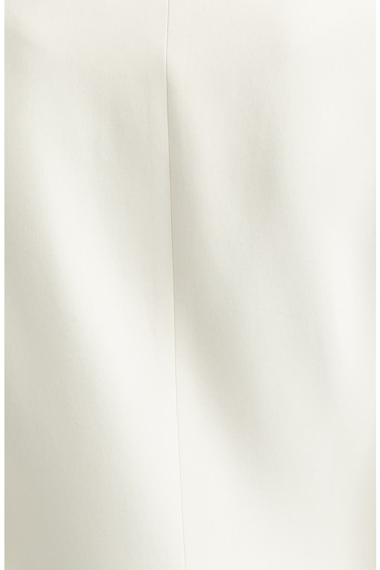 Anouk Double Breasted Satin Back Crepe Cutaway Coat, Alternate, color, ECRU
