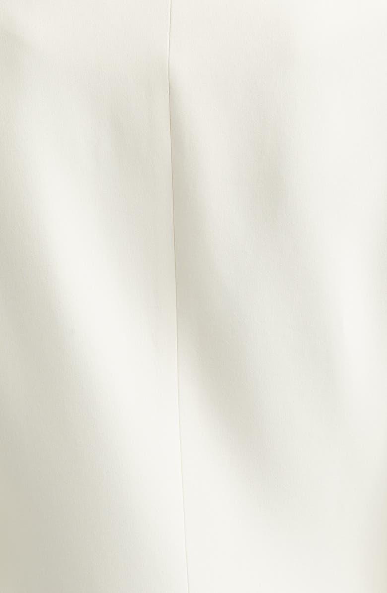 Proenza Schouler Anouk Double Breasted Satin Back Crepe Cutaway Coat, Alternate, color, Ecru