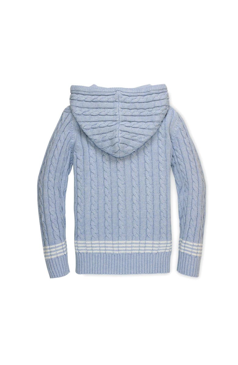 Hope & Henry Boys' Zip-Up Textured Sweater, Kids, Alternate, color, Light Blue Heather Cable
