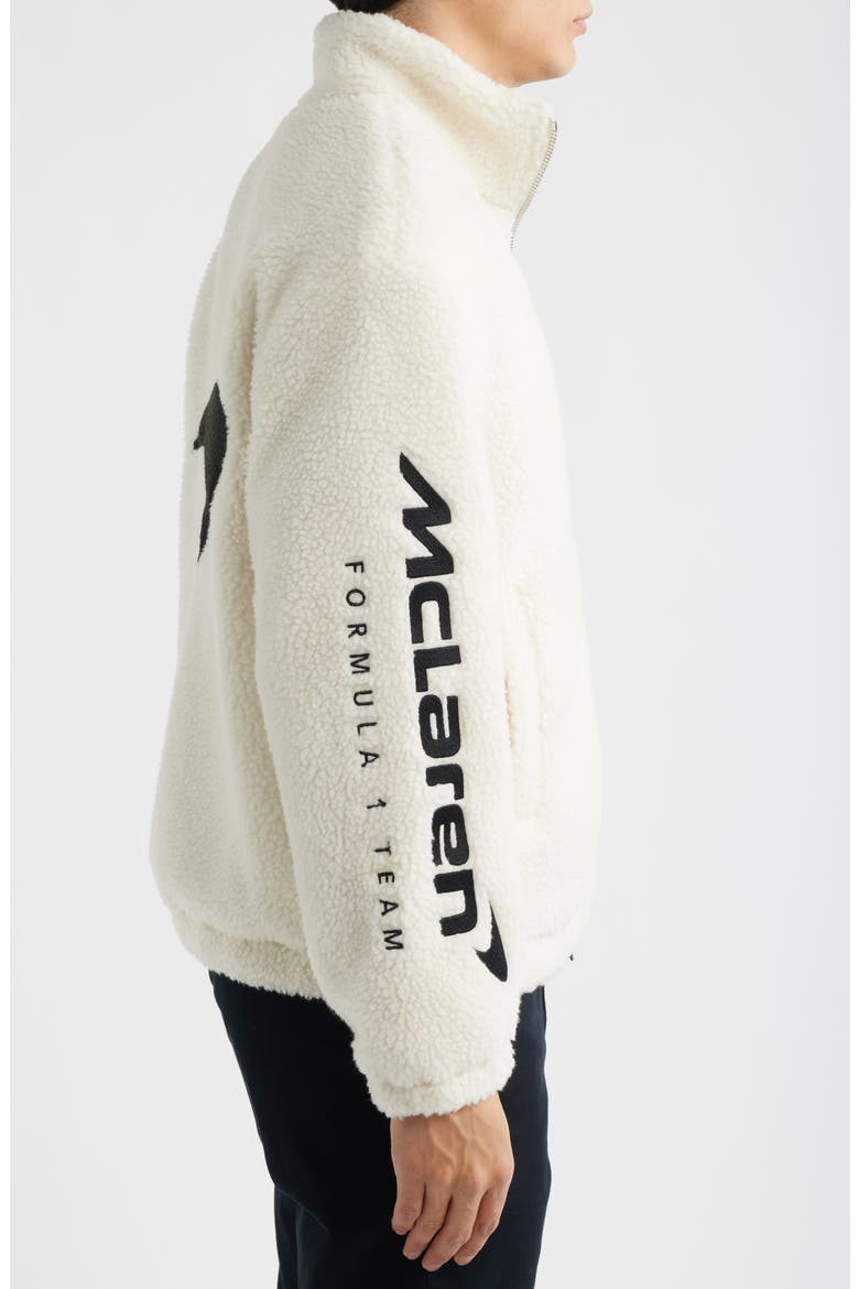 X McLaren King Fleece Jacket, Alternate, color, WHITE