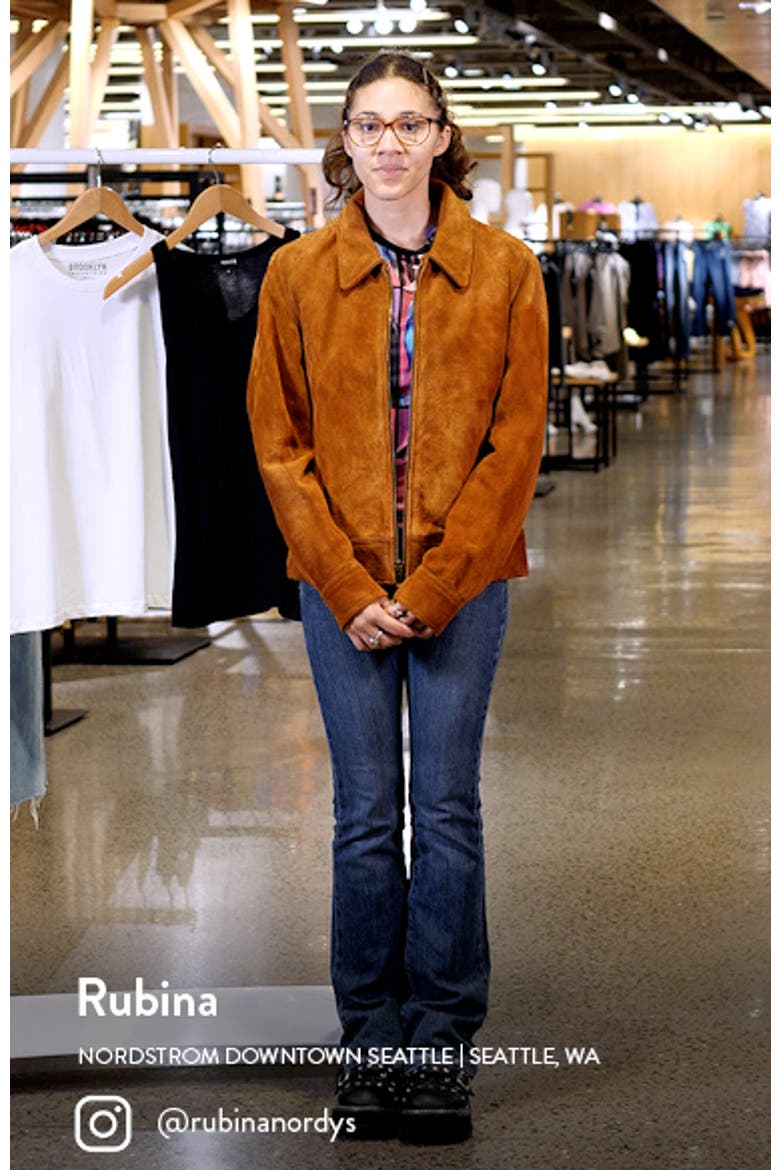 Roughout Cowhide Suede Trucker Jacket video