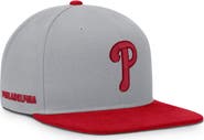 Nike Men's Nike Gray/Red Philadelphia Phillies Primetime Pro Dri-FIT Snapback Hat