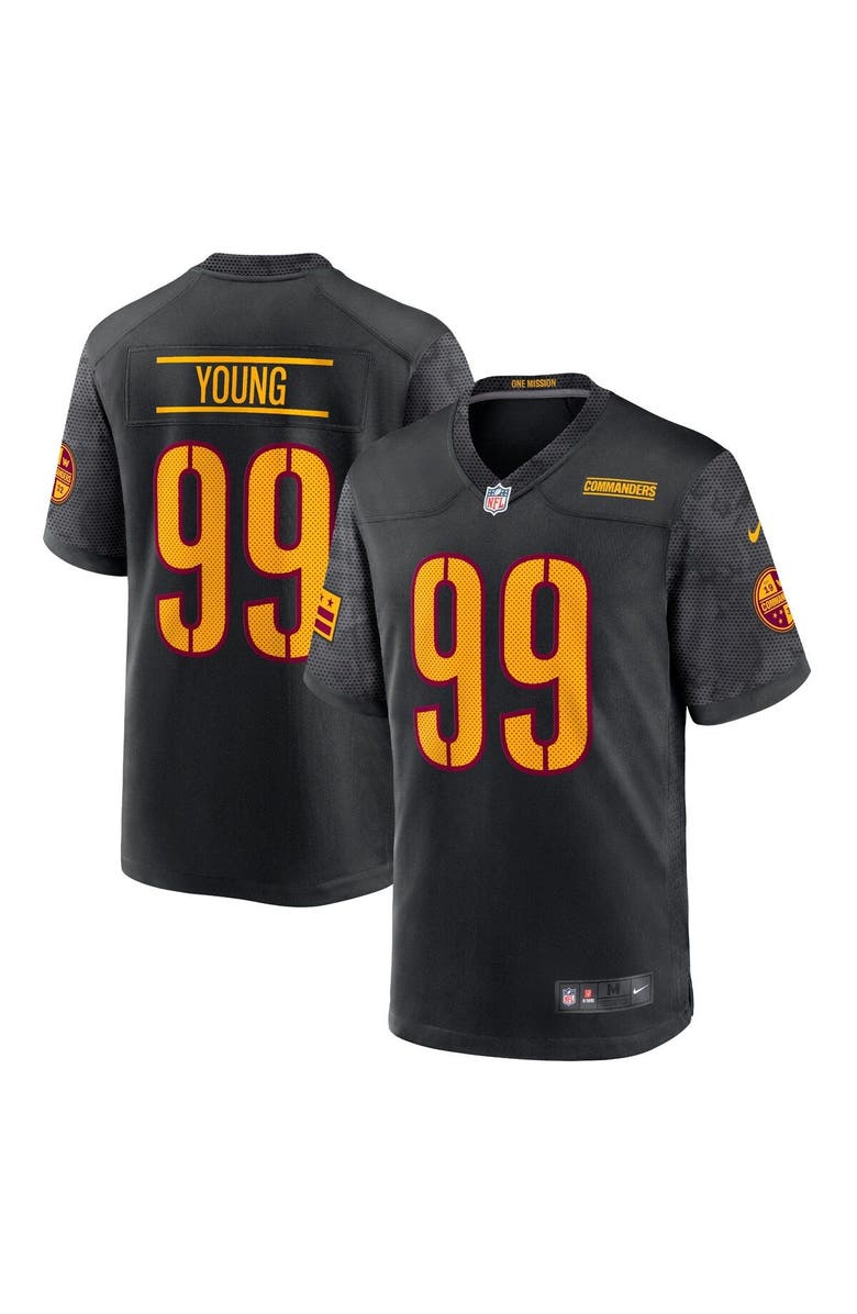Nike Youth Nike Chase Young Black Washington Commanders Game Jersey, Main, color, 