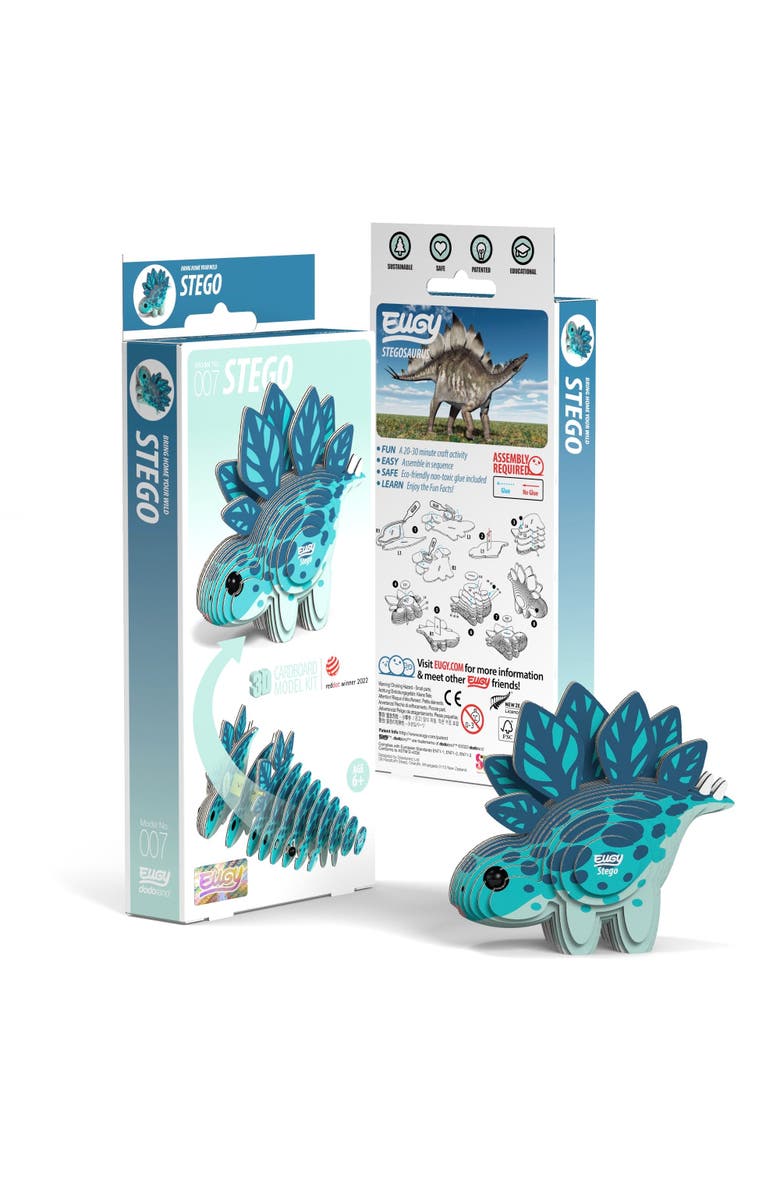 Eugy Puzzles Stegosaurus 3D Puzzle, Main, color, NO COLOR