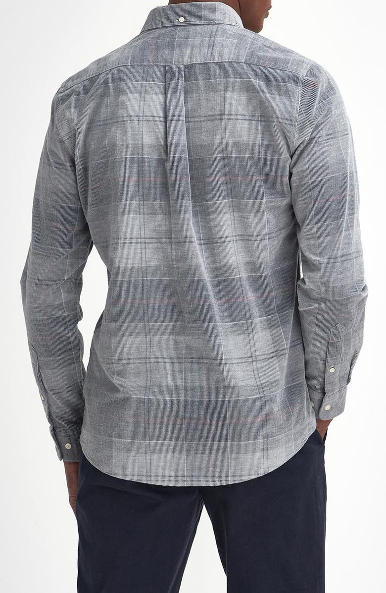 Barbour Blair Tailored Fit Plaid Corduroy Button-Down Shirt, Alternate, color, 
