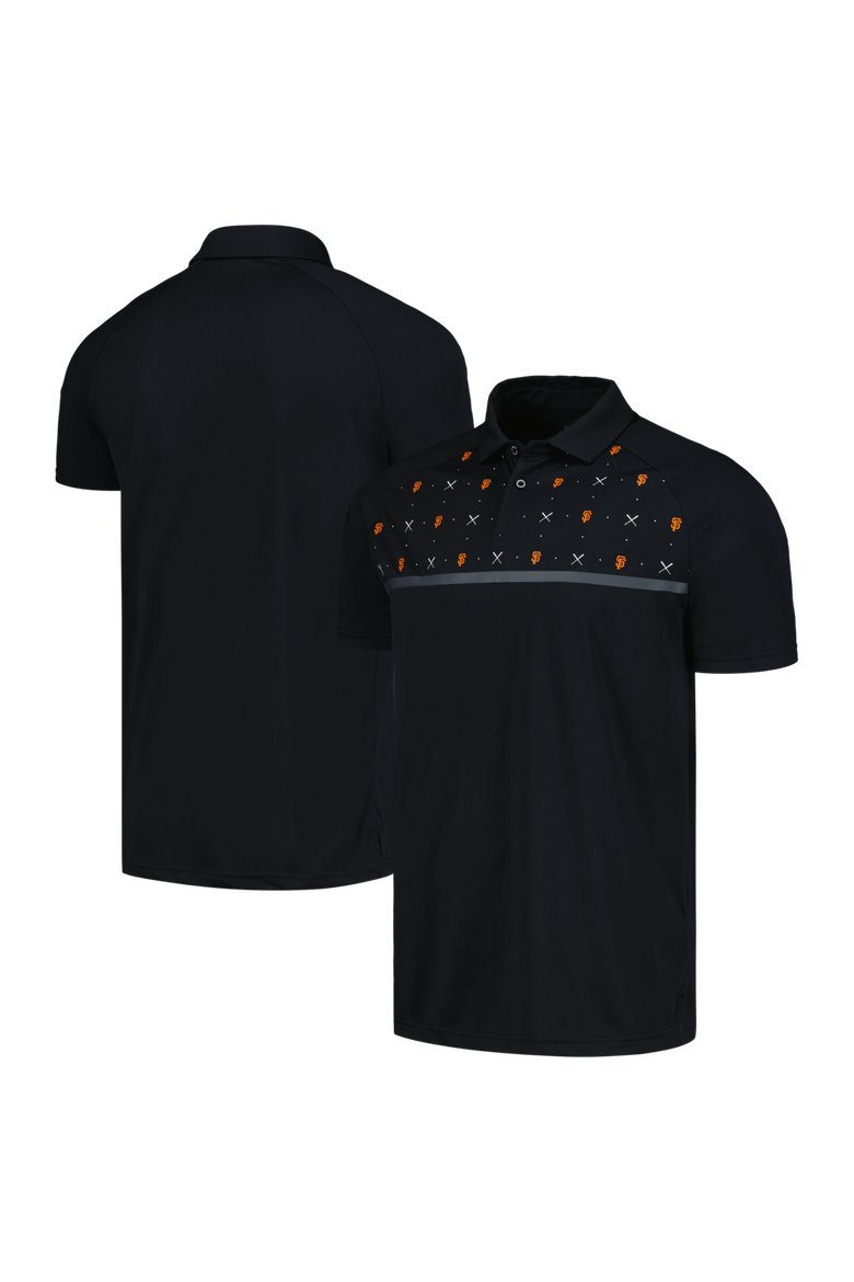 Men's Levelwear Black San Francisco Giants Sector Batter Up Raglan Polo, Main, color, Black
