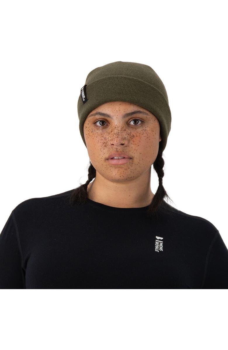 Mons Royale Mccloud Merino Beanie, Alternate, color, Dark Olive