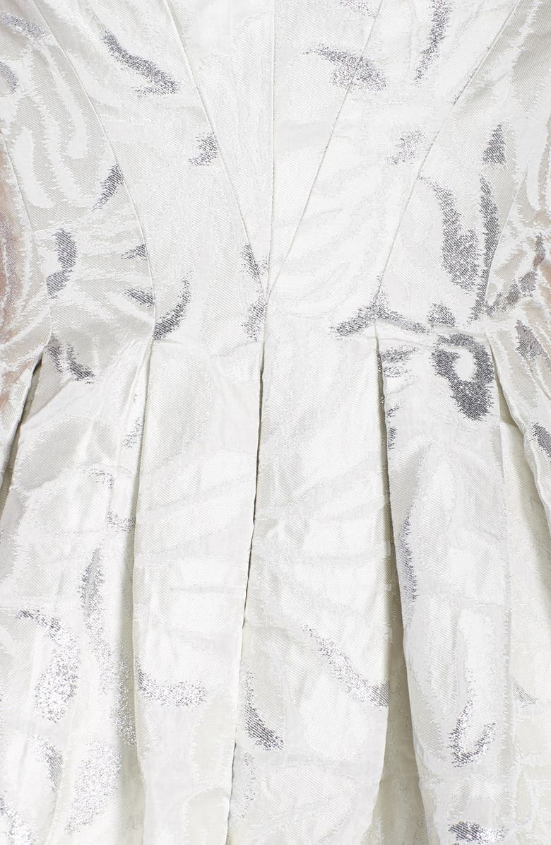 Vera Wang Jacquard Fit & Flare Dress, Alternate, color, 