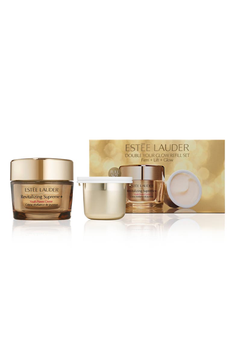 Estée Lauder Revitalizing Supreme+ Moisturizer Youth Power Cream Refill Set $186 Value, Main, color,