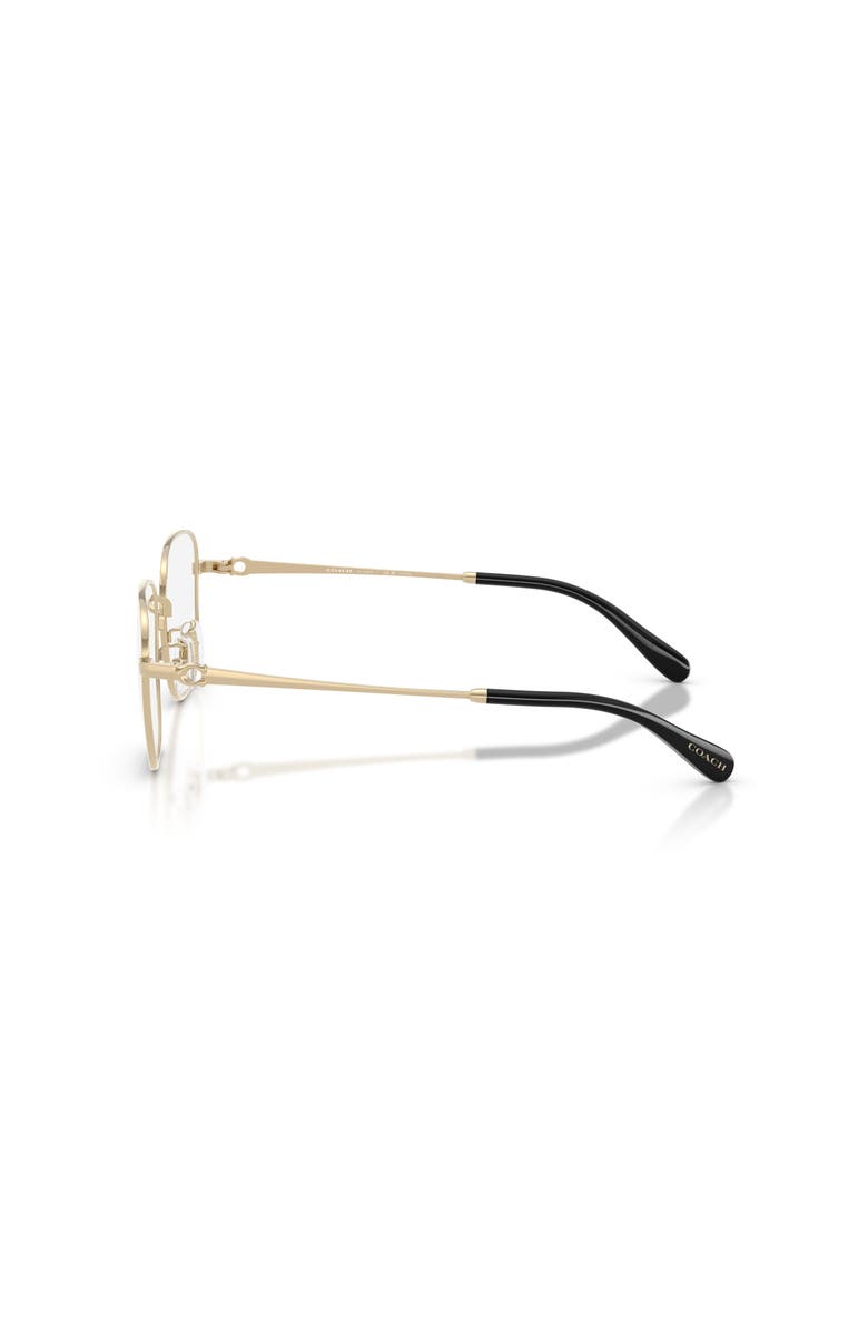 COACH 52mm Square optical glasses, Alternate, color, Gold