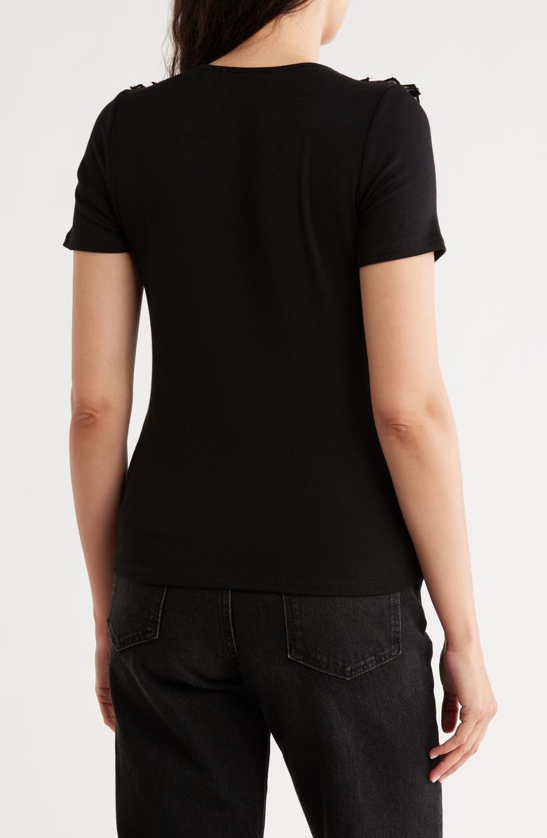 CYRUS Ruffle Top, Alternate, color, Black