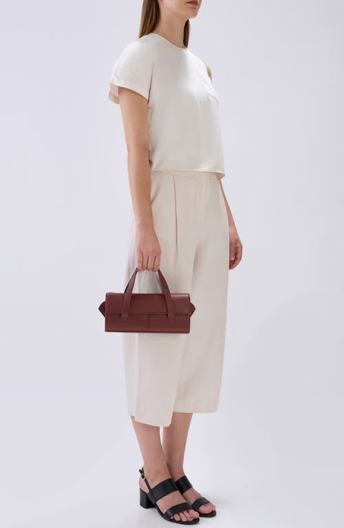 Behno Mini Michelle Nappa Leather Crossbody Bag In Brown