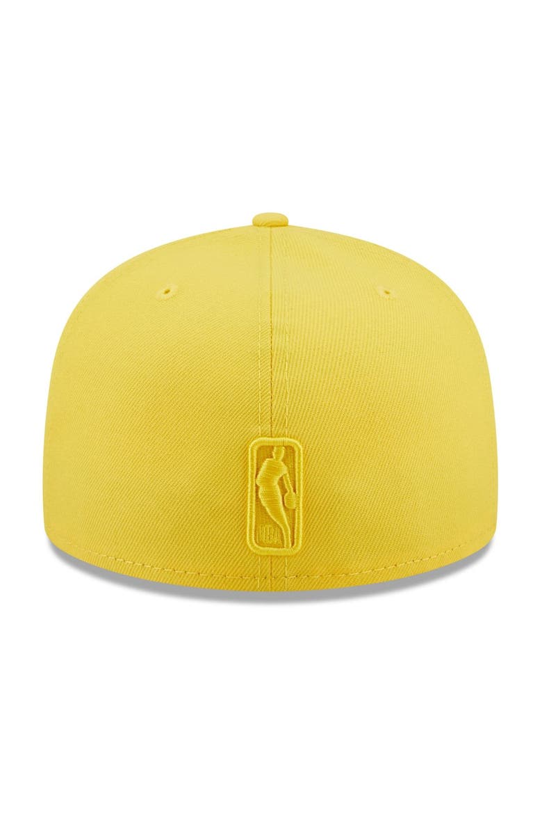 New Era Men's New Era Yellow Denver Nuggets Color Pack 59FIFTY Fitted Hat, Alternate, color,