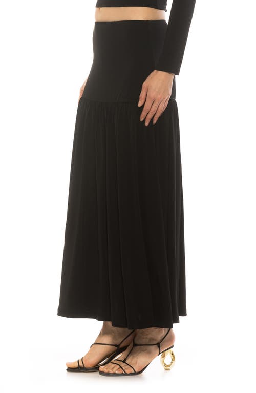 Alexia Admor Lia Low Rise Maxi Skirt In Black