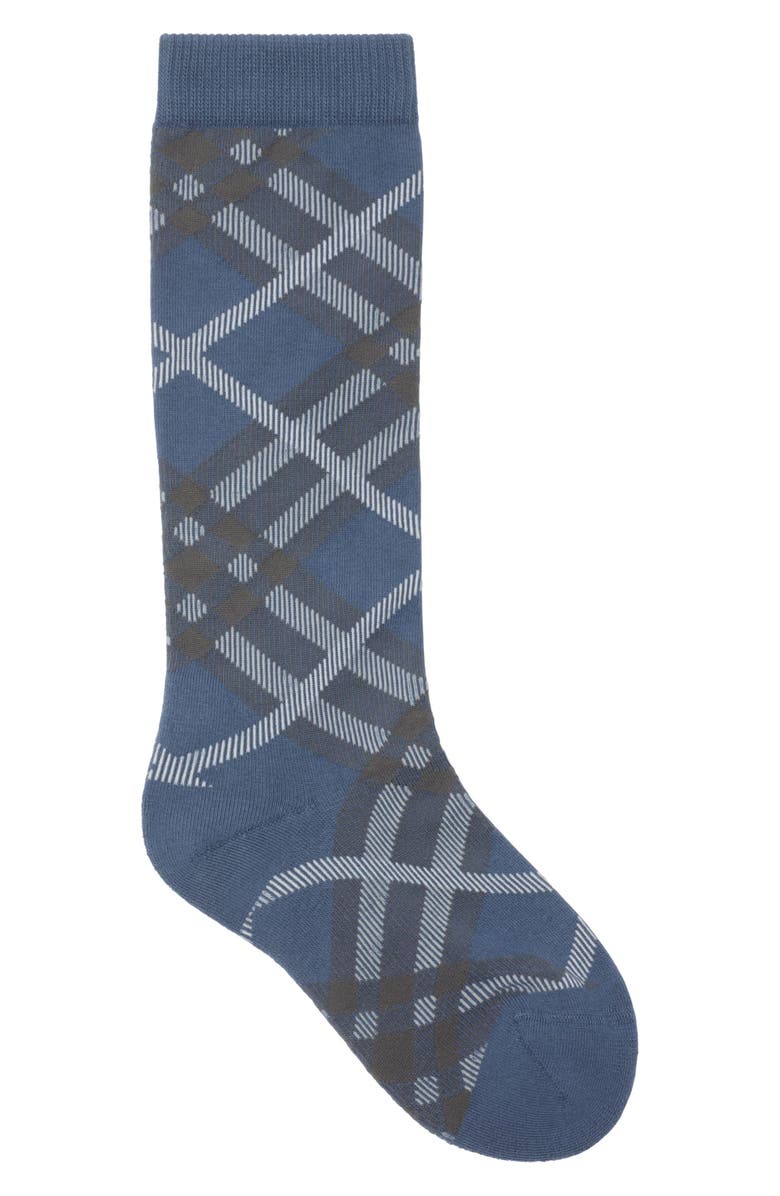 Burberry Check Crew Socks, Main, color, 