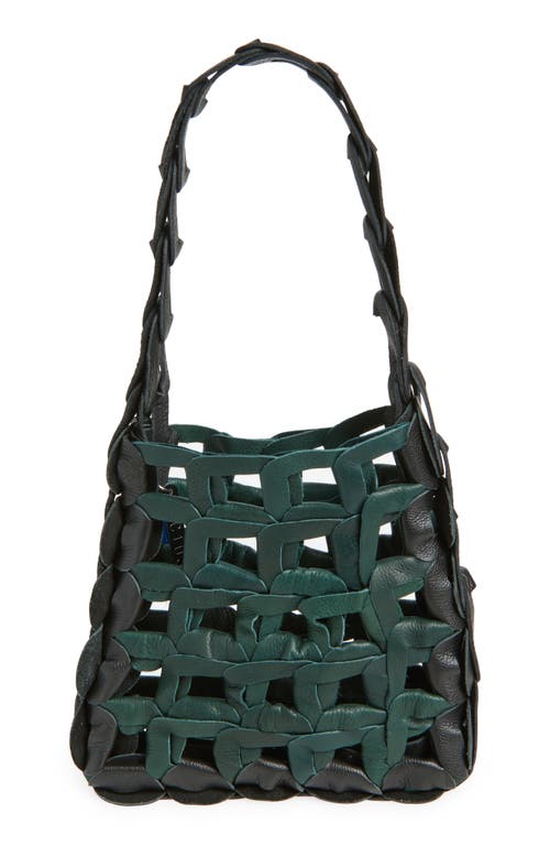 Sc103 Links Leather Shoulder Bag In Green
