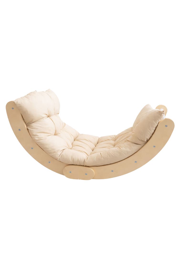 Foldable Climbing Arch & Rocker with Cushion, Main, color, Natural Arch