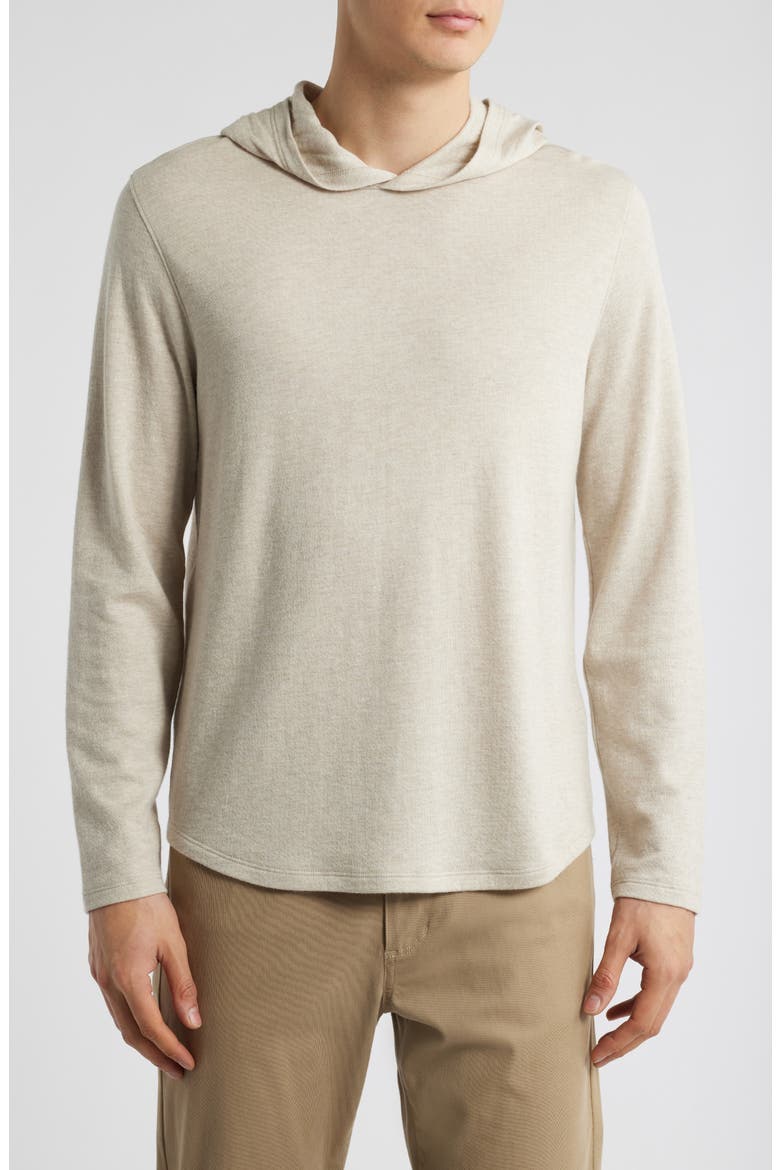 Pima Cotton Blend Hoodie, Main, color, MORNING HAZE