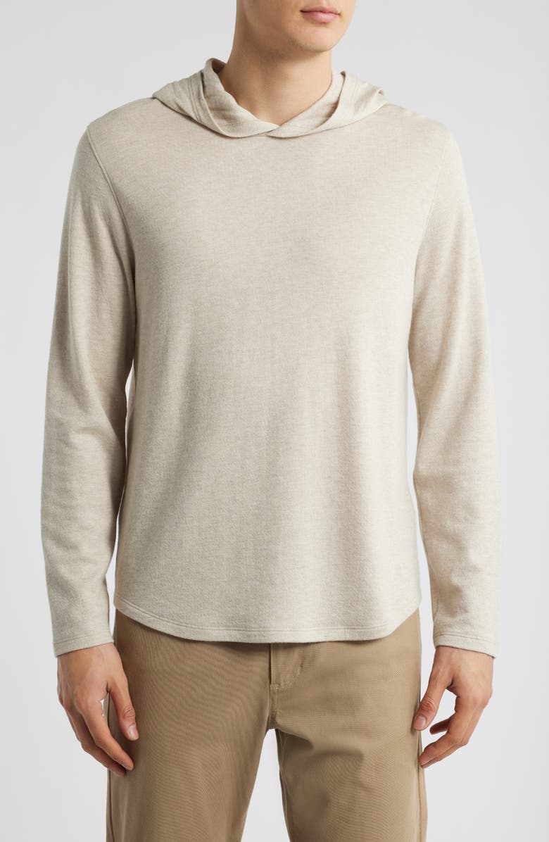 Vince Pima Cotton Blend Hoodie, Main, color, Morning Haze