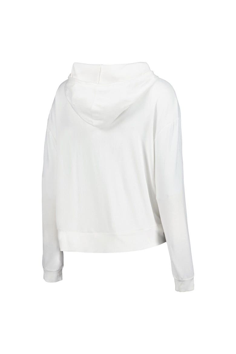 Women's Concepts Sport Cream Seattle Kraken Accord Hacci Long Sleeve Hoodie T-Shirt, Alternate, color, White