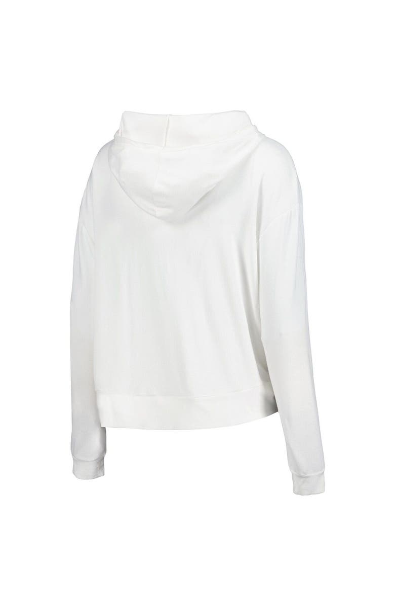 CONCEPTS SPORT Women's Concepts Sport Cream Seattle Kraken Accord Hacci Long Sleeve Hoodie T-Shirt, Alternate, color, White