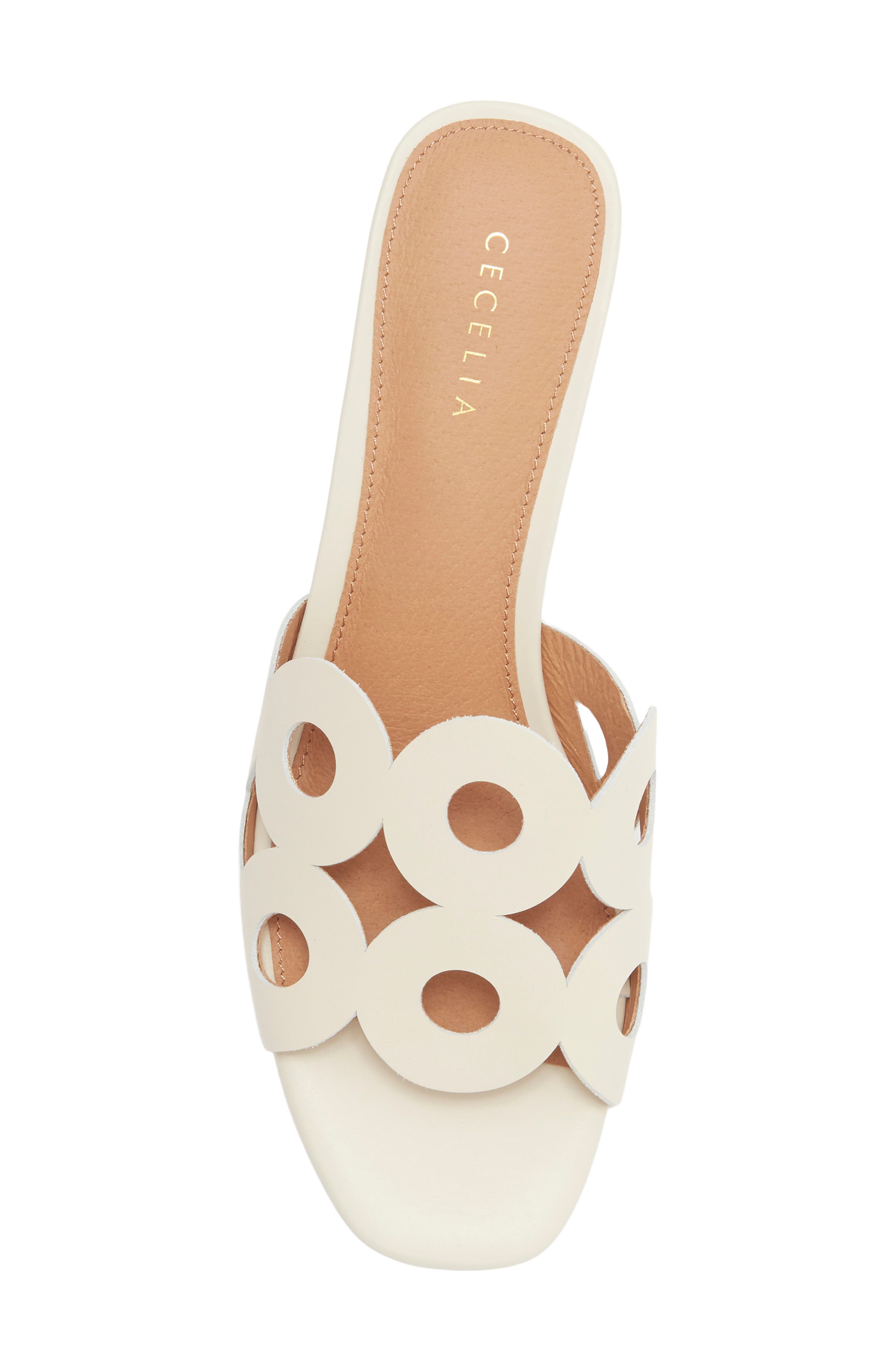 Belmont Cutout Slide Sandal, Alternate, color, BONE