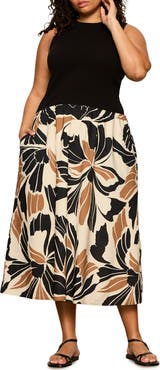 Sanctuary Sandbar Mixed Media Dress