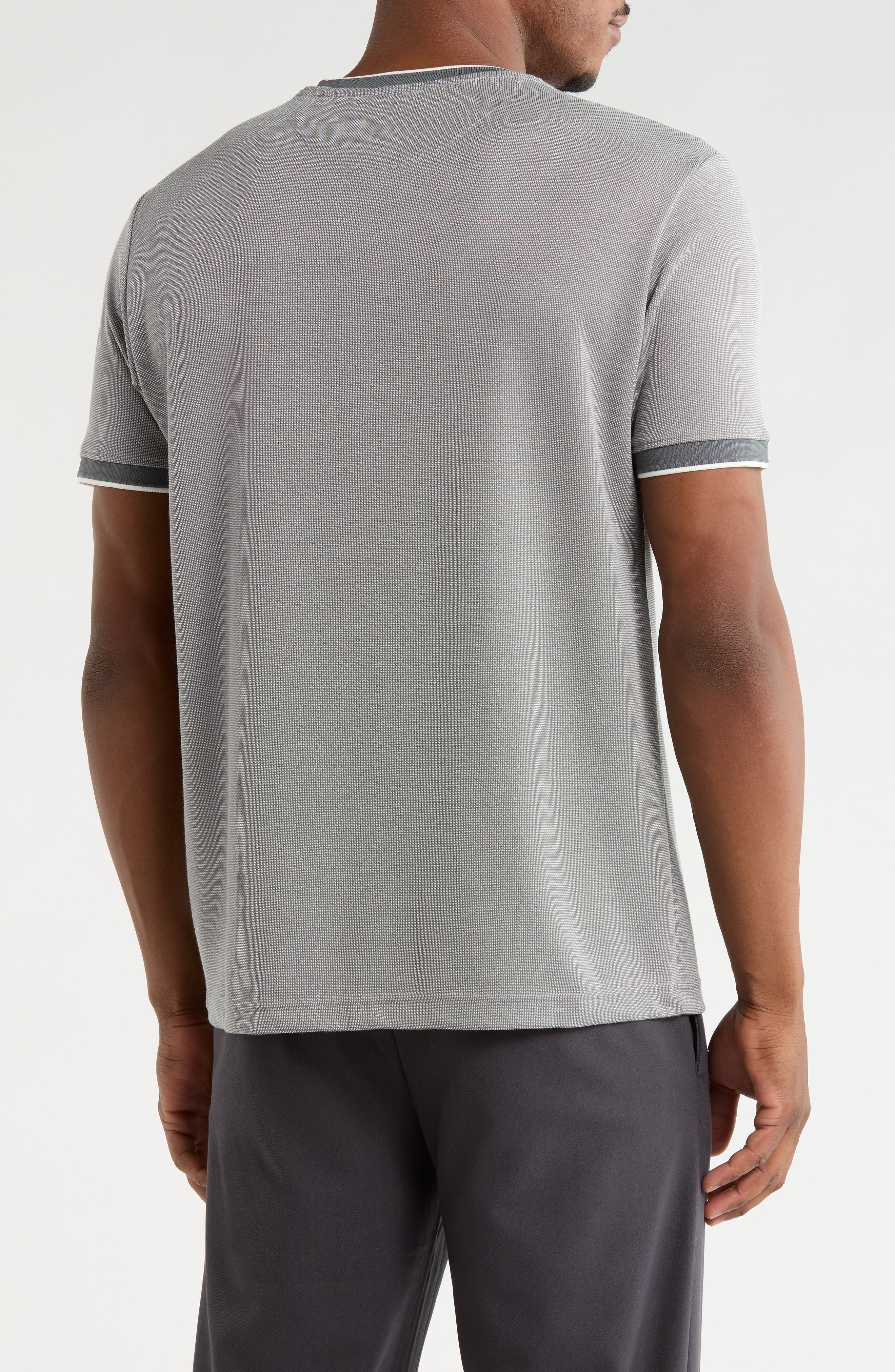 Tipped Knit Crewneck T-Shirt - image 2