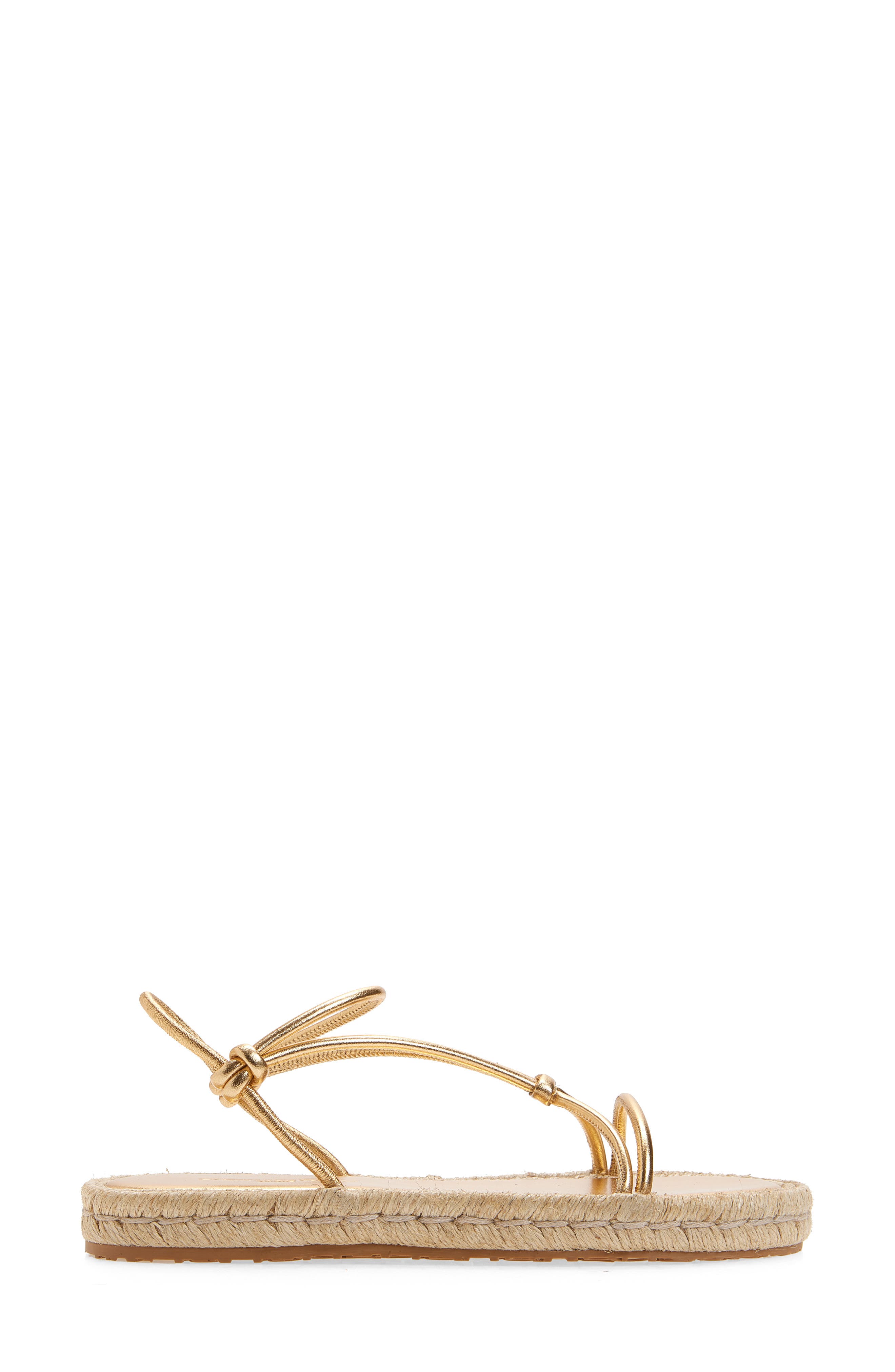 Gianvito Rossi Espadrille Cage Strap Flat Sandal, Alternate, color, Mekong Naturale