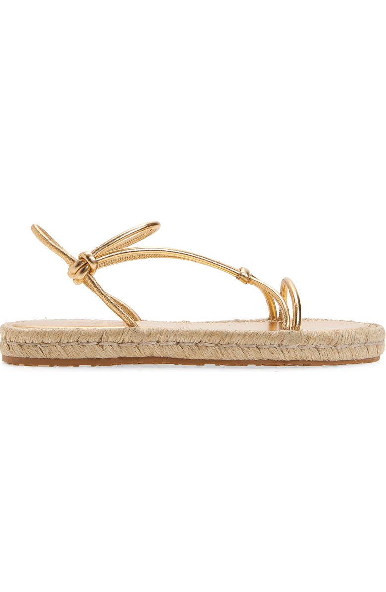Gianvito Rossi Espadrille Cage Strap Flat Sandal, Alternate, color, Mekong Naturale