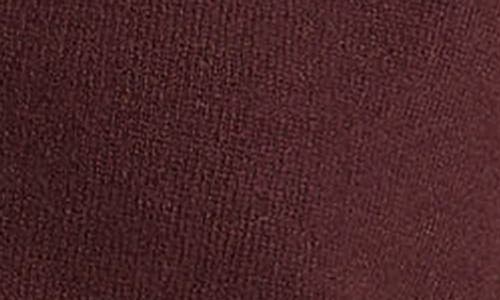 Vince Satin Button Wool & Cashmere Blend V-neck Cardigan In Burgundy