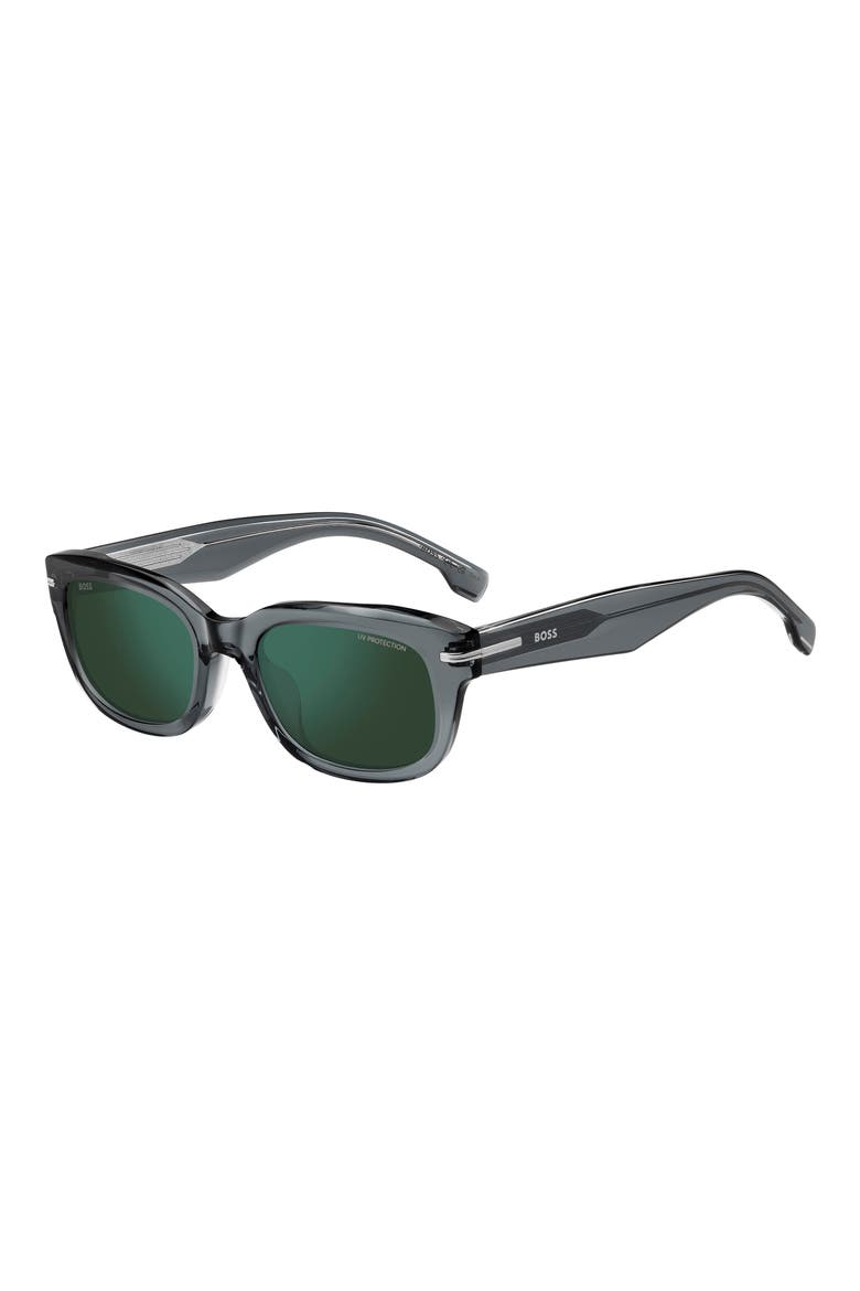 53mm Rectangular Sunglasses, Alternate, color, GREY