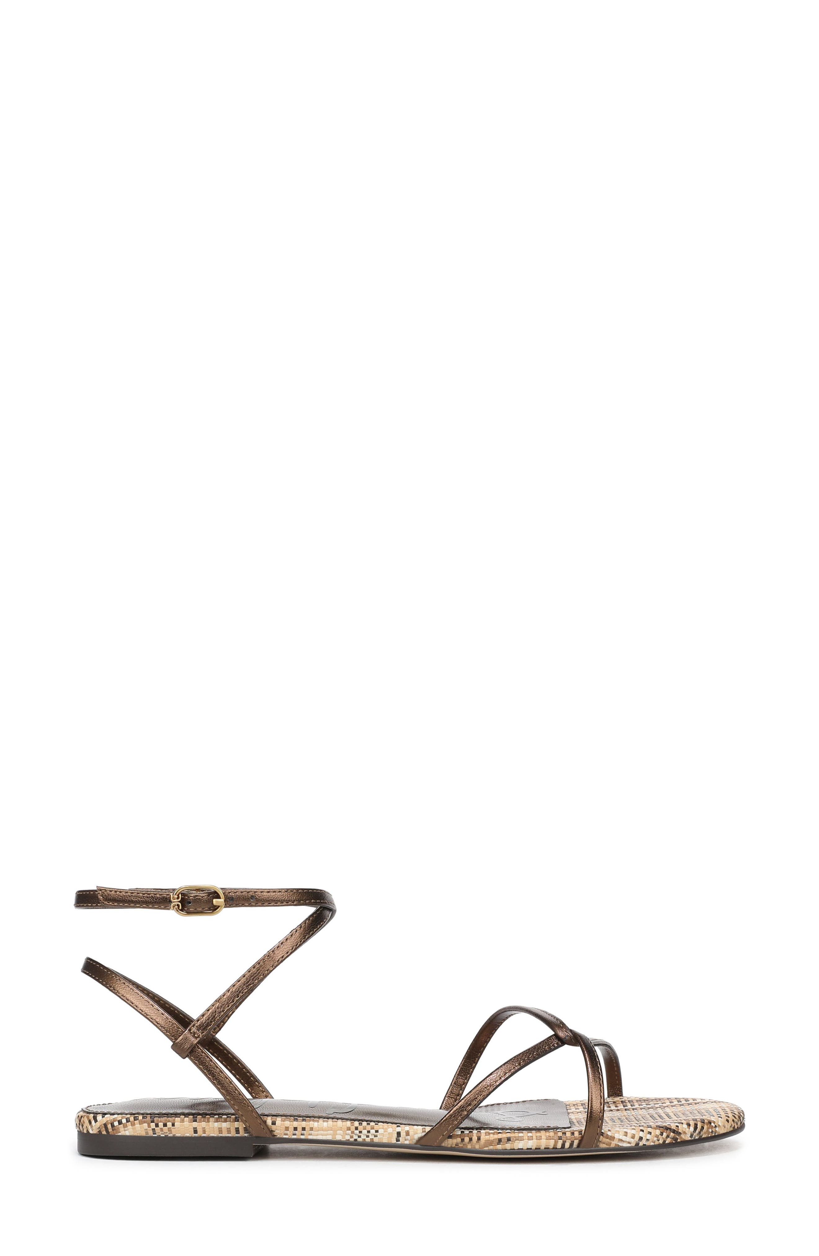 Ellina Ankle Strap Sandal, Alternate, color, BRONZE METALLIC