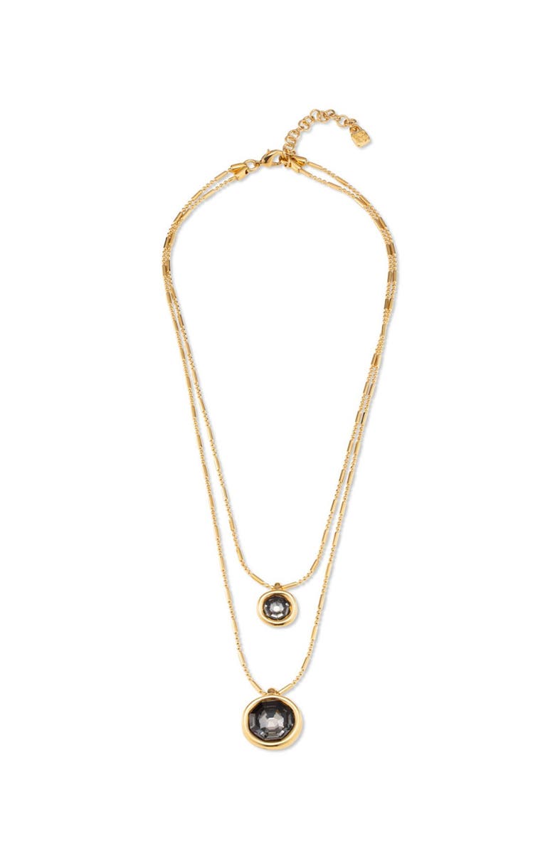 UNODE50 Double Strand Pendant Necklace, Main, color, Gold