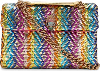 Kensington Woven Faux Leather Convertible Shoulder Bag