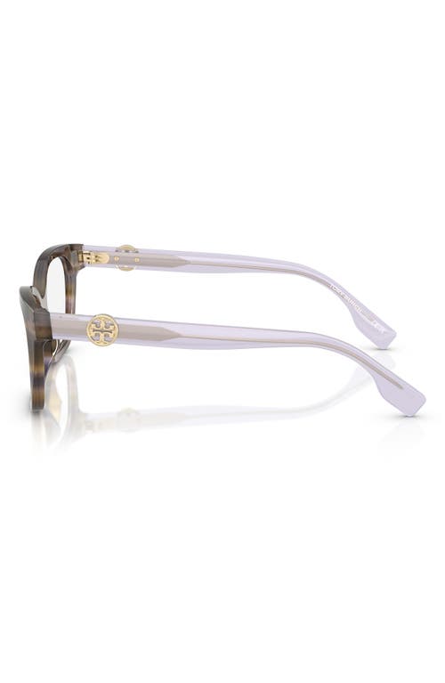 Tory Burch 53mm Phantos Optical Glasses In Purple